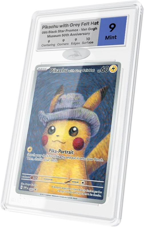 Carte Pikachu with Grey Felt Hat (Pikachu Van Gogh)