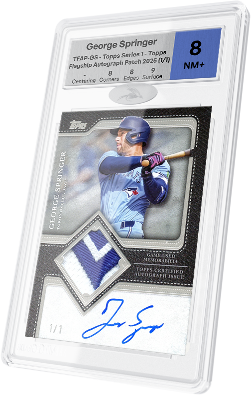 Carte Baseball Topps George Springer gradée par MTG Grade