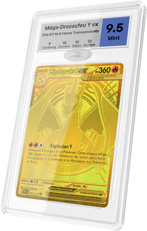 Carte Méga-Dracaufeu Y ex gradée par MTG Grade