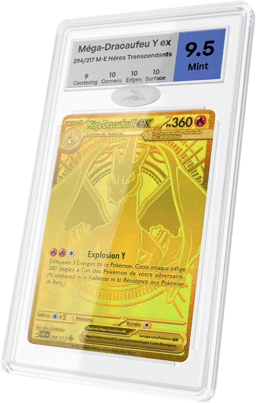 Carte Méga-Dracaufeu Y ex gradée par MTG Grade